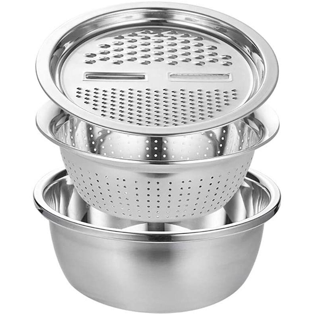 Multi-Zweck Scheibe Hobel Mit Becken Multifunktionale Edelstahl Korb Große kapazität Waschen Gemüse Obst Korb # js5: Ursprünglich Titel
