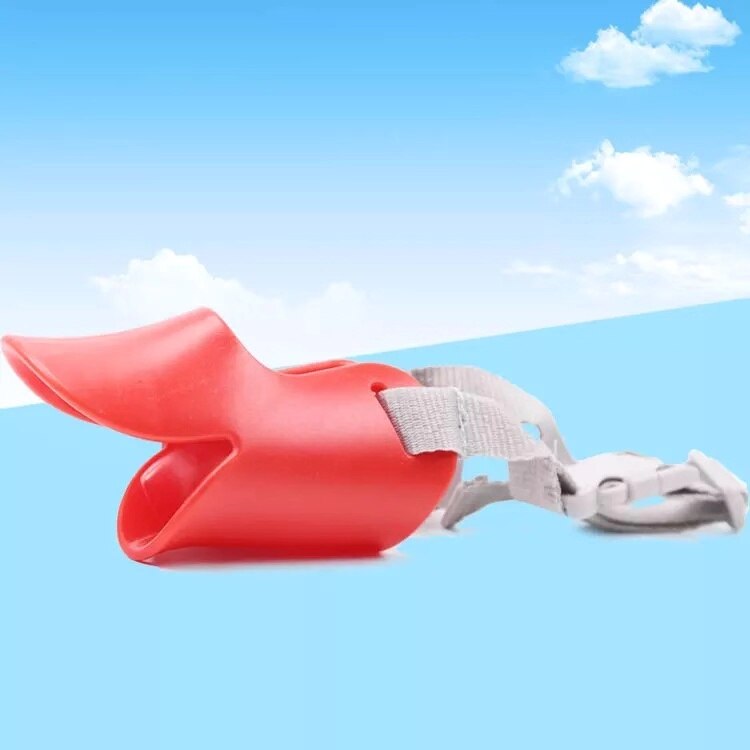 Pet Dog Collar Duckbill Muzzle Breathable Dog Muzzle For Prevent Small Medium Large Dog Bark&amp;Bite Muzzle: M / Silver