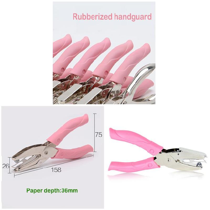 Papier Metalen Perforator Hand Houden Puncher Porie Diameter Punch Tang Enkele Perforator Hand Papier Scrapbooking Stoten BDF