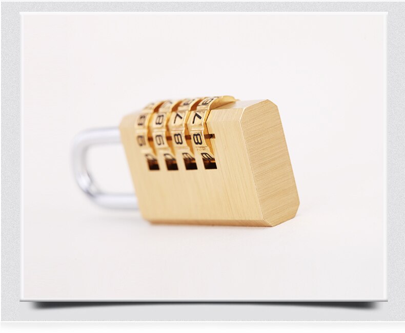Pure Copper Password Lock Padlock Student Cabinet Luggage Bag Gym Locker Home Password Lock ZH-702