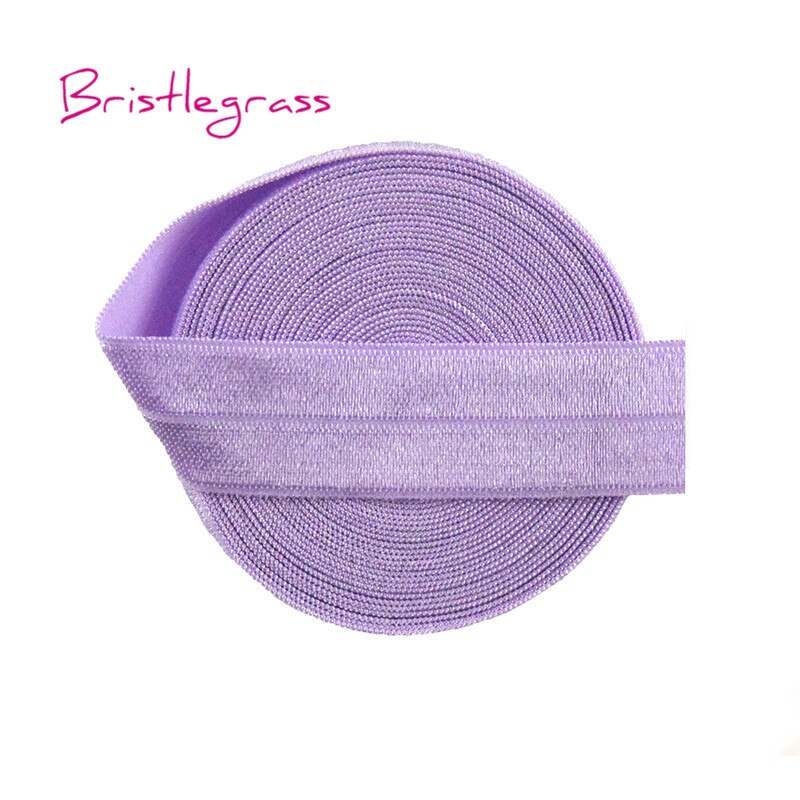 Bristlegrass 8 yard combo 3/4 " 20mm effen kleur foe vouw elastiek spandex satijnen band haarelastiek hoofdband kant trim diy naaien
