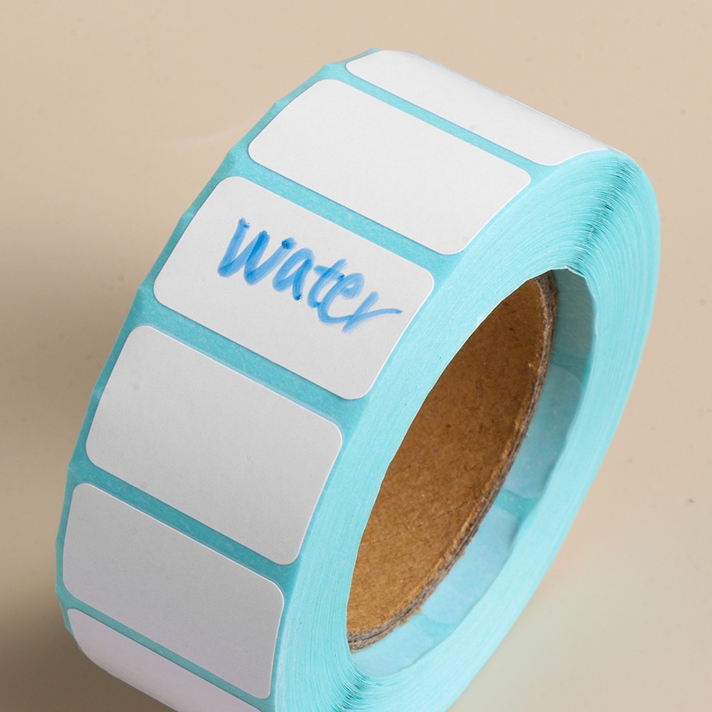 1000pcs/Roll White Adhesive Paper Thermal Label Sticker Paper Supermarket Price Blank Label Direct Print Waterproof Stickers