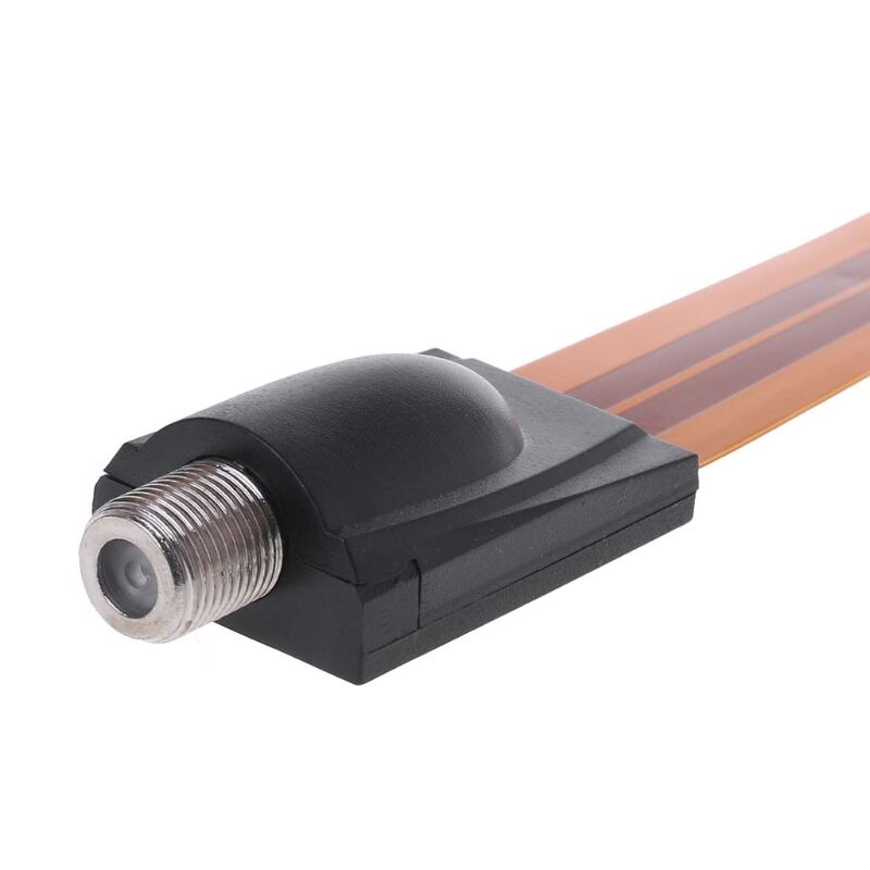 Flad fcoaxlal kabel hun f commector pass home/ bil vindue dør satellit antenne  tv 175mm