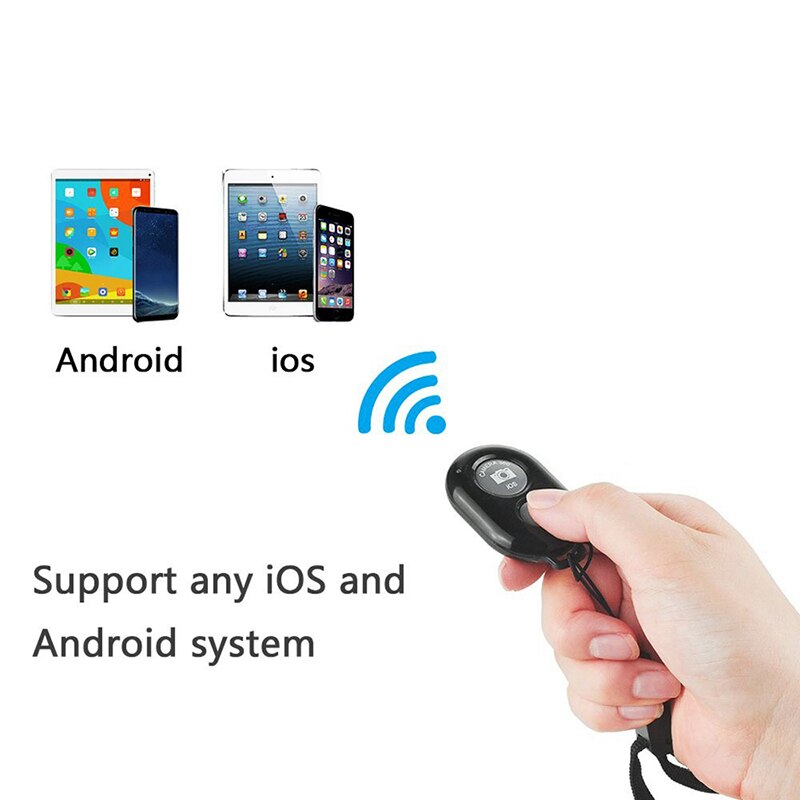 Téléphone portable Bluetooth télécommande sans fil monopode Selfie bâton obturateur retardateur obturateur à distance pour IOS Android