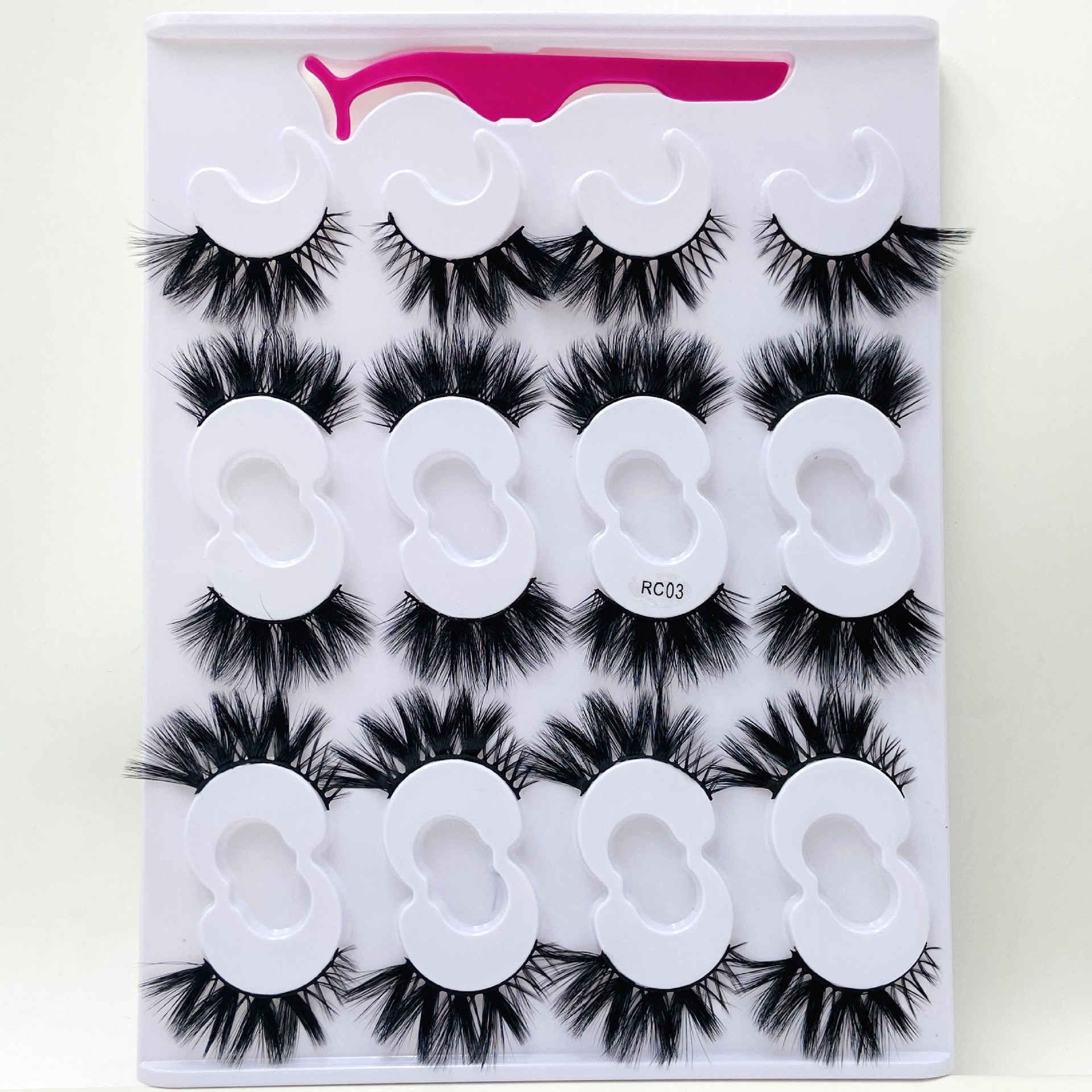 10 par fransar 100%  mink hår lösögonfransar handgjorda 10mm-25mm fransar dramatiska tjocka långa 3d mink fransar makeup