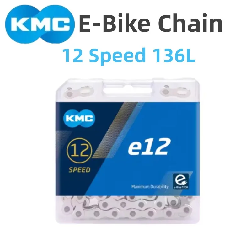 KMC e-bike E8 E9 E10 E11 E12 chaîne 8v 9v 10v 11v 12v vitesse 136 maillons antirouille vélo de Sport électrique chaînes de vélo électrique boîte d'origine: Bourgogne