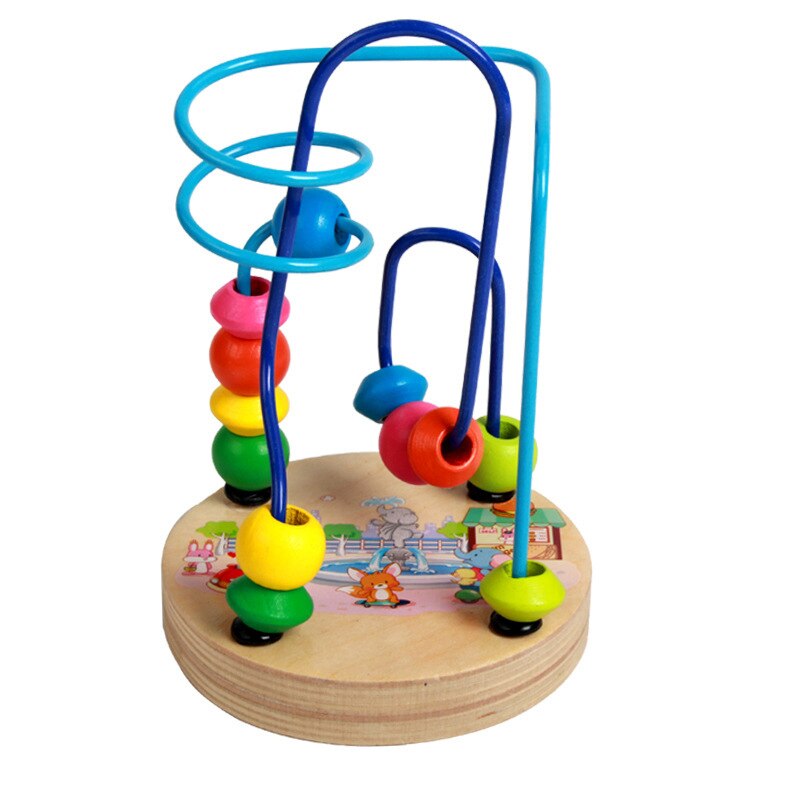 Mini Mathematik Spielzeug Matze Achterbahn Zählen Kreise Korn Draht Früer Pädagogische Karikatur Tiere Holz Spielzeug Für Chilrden Kind Baby: D