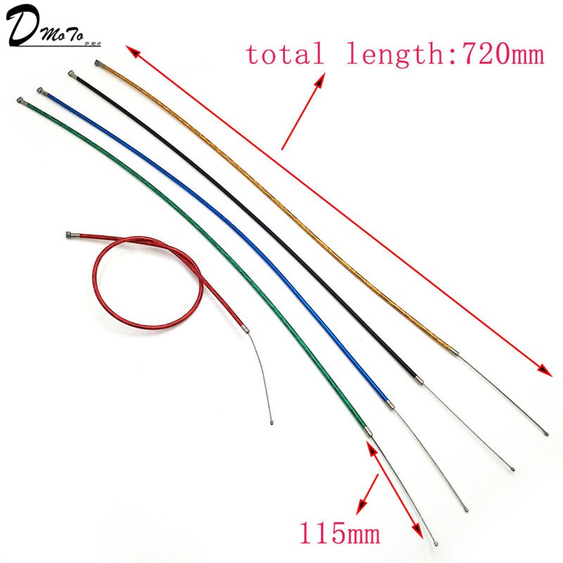 Colourful throttle cable for mini dirt bike ATV 2 stroke
