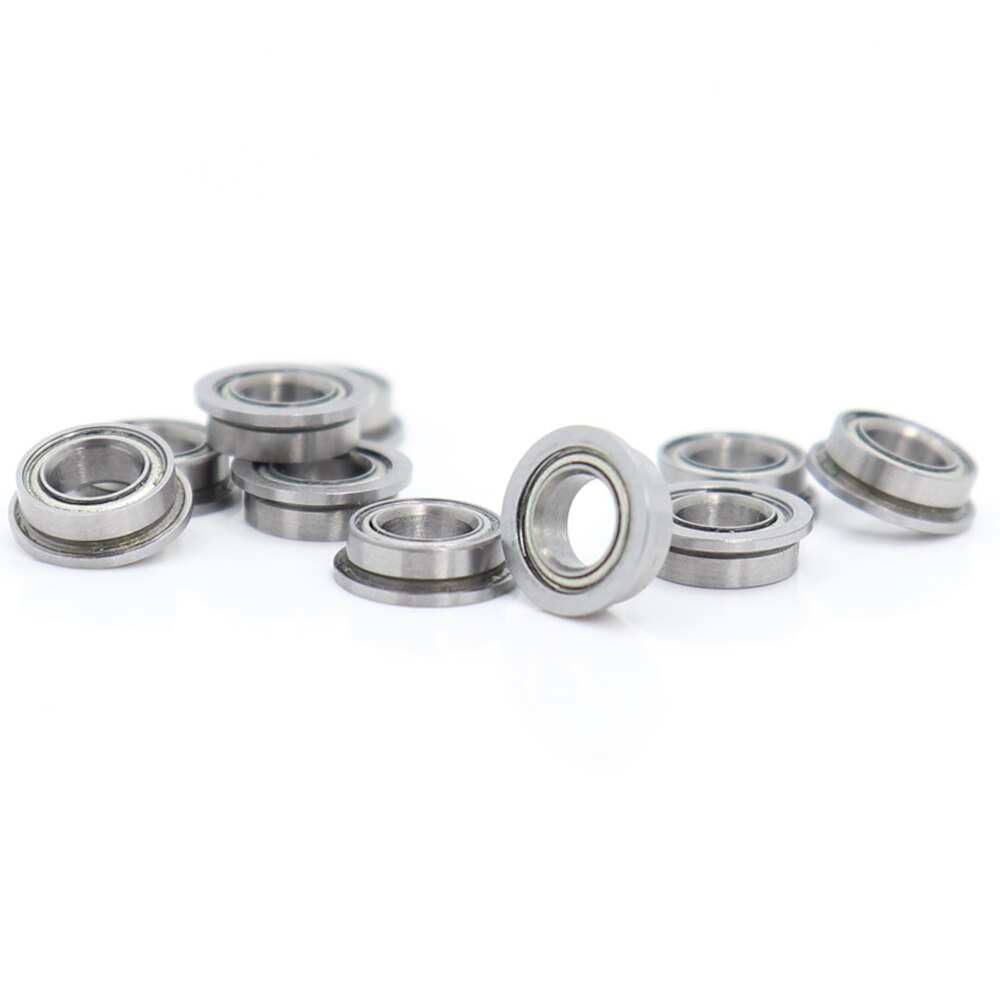 MF74ZZ Flange Bearing 4x7x2.5 mm ABEC-1 ( 10 PCS ) Miniature Flanged MF74 Z ZZ Ball Bearings