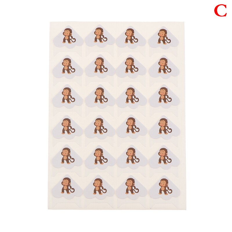 24 pcs DIY Cartoon Cute Animals Corner Cute Paper Stickers for Photo Albums Frame Decoration Scrapbooking: C