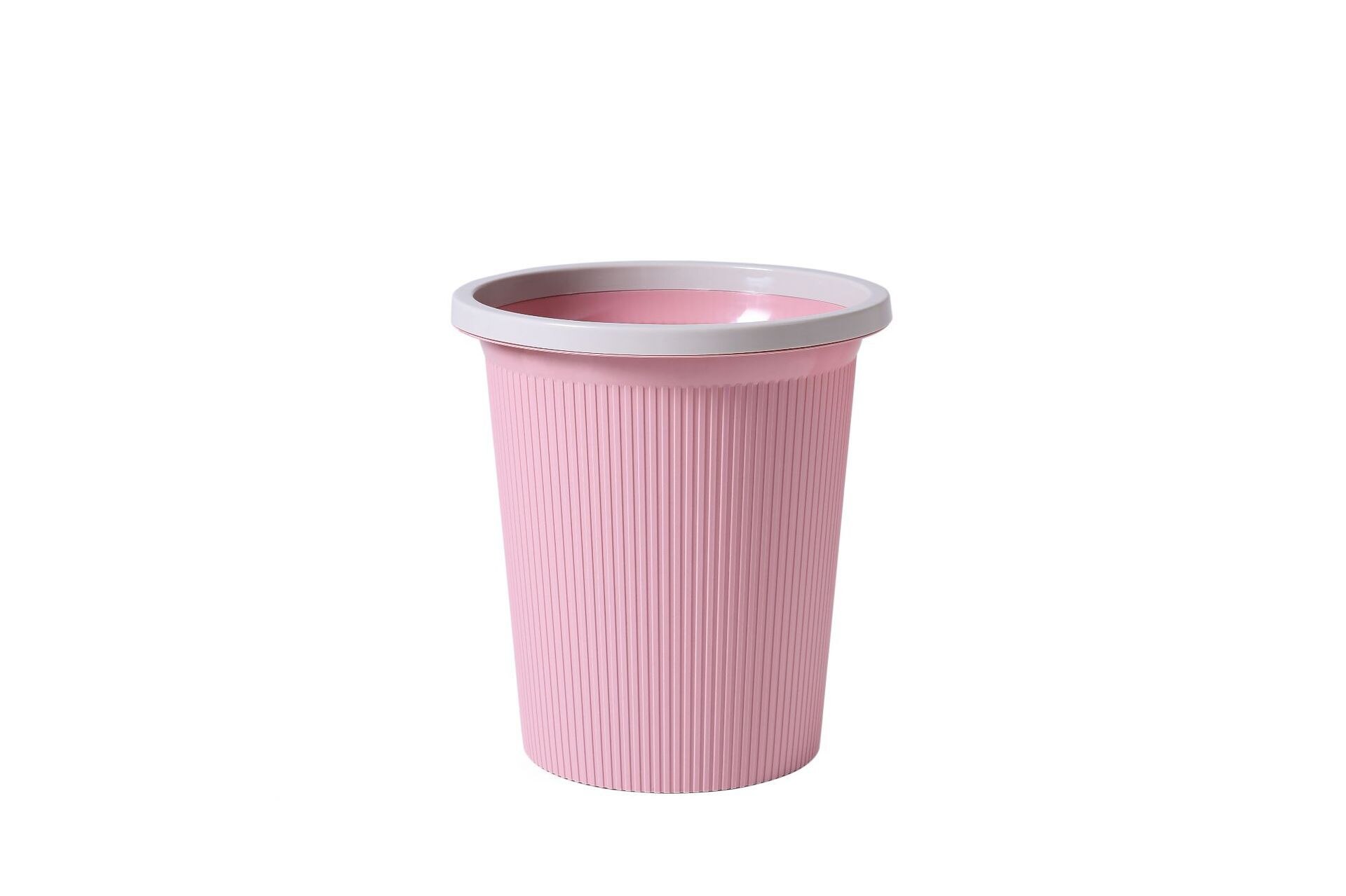 Kitchen Cabinets Storage Trash Bin Recycling Garbage Can Zero Waste Bathroom Bucket Office Container Sorting Rolling Bucket Pink: Pink / L