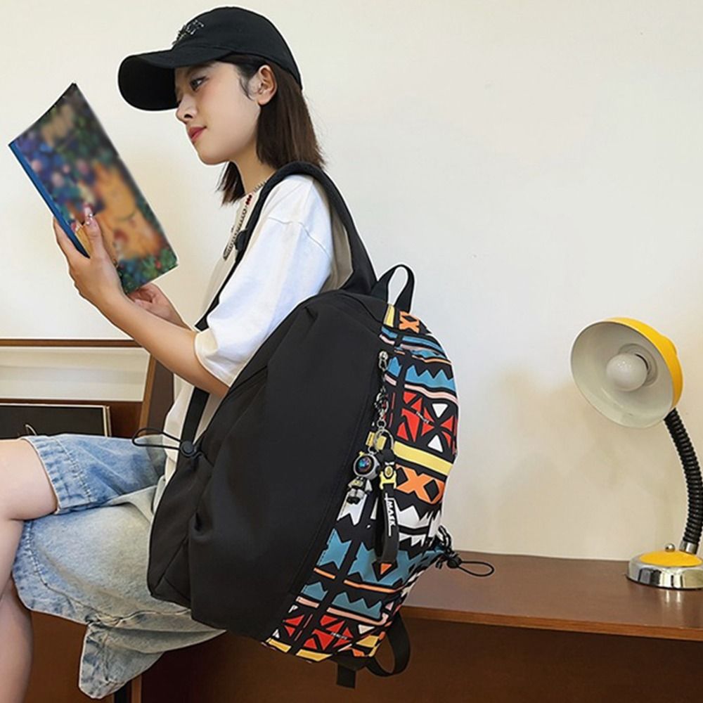 Oxford Fabric Outdoor Travel Bag Wear-resistant Multiple Pockets College Students Backpack Waterproof Breathable