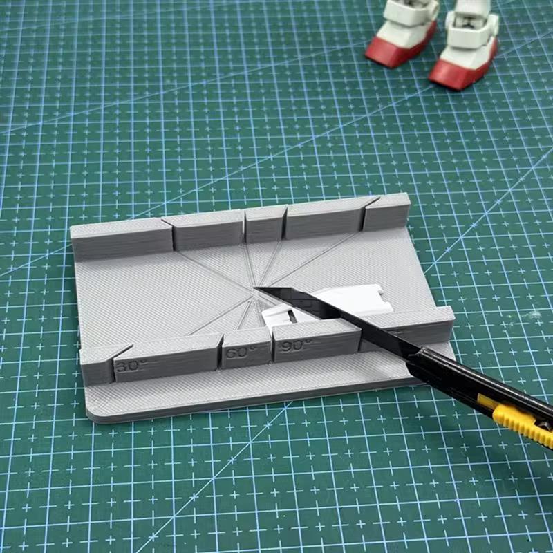 Multi-hoekig modelbouwgereedschap snijhulpmiddel 30 ° /45 ° /60 ° /90 ° hoeksnijder modelbouwgereedschap diorama bouwpakket modelbouw hobbygereedschap