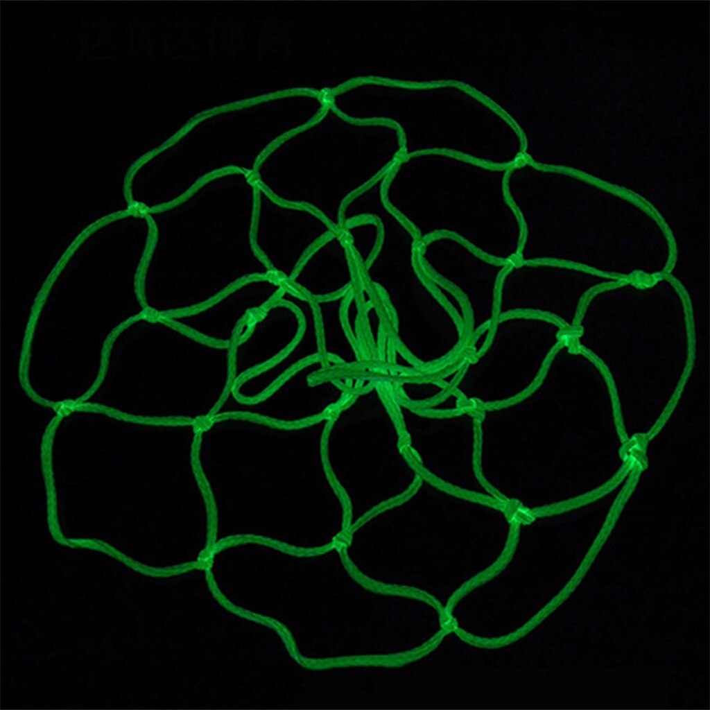 Outdoor Basketball Rim Net Glow in The Dark Nylon Glowing Basketball Net baloncesto basketball баскетбол баскетбольный мяч