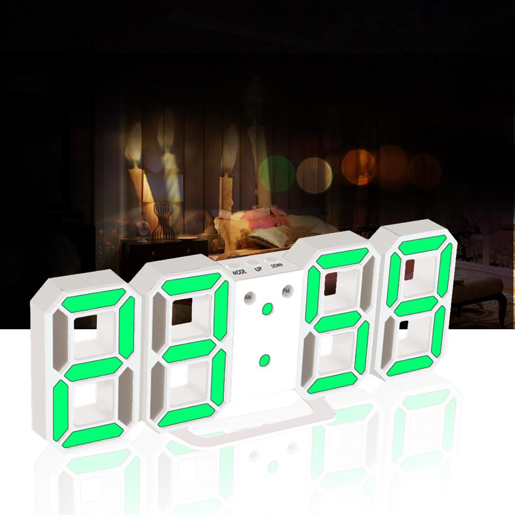 8 formad 3d digital bordsklocka usb datum tid celsius display väckarklocka led nattlampa väggmonterad väckarklocka hem skrivbord deco