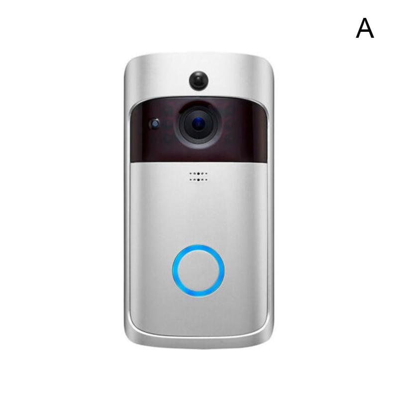 Hjem wifi smart video dørklokke  m7 fjernbetjening fjernbetjening intercom trådløs kamera sikkerhed stemme  ir 1080p alarm til lejligheder  w6 p 8: -en