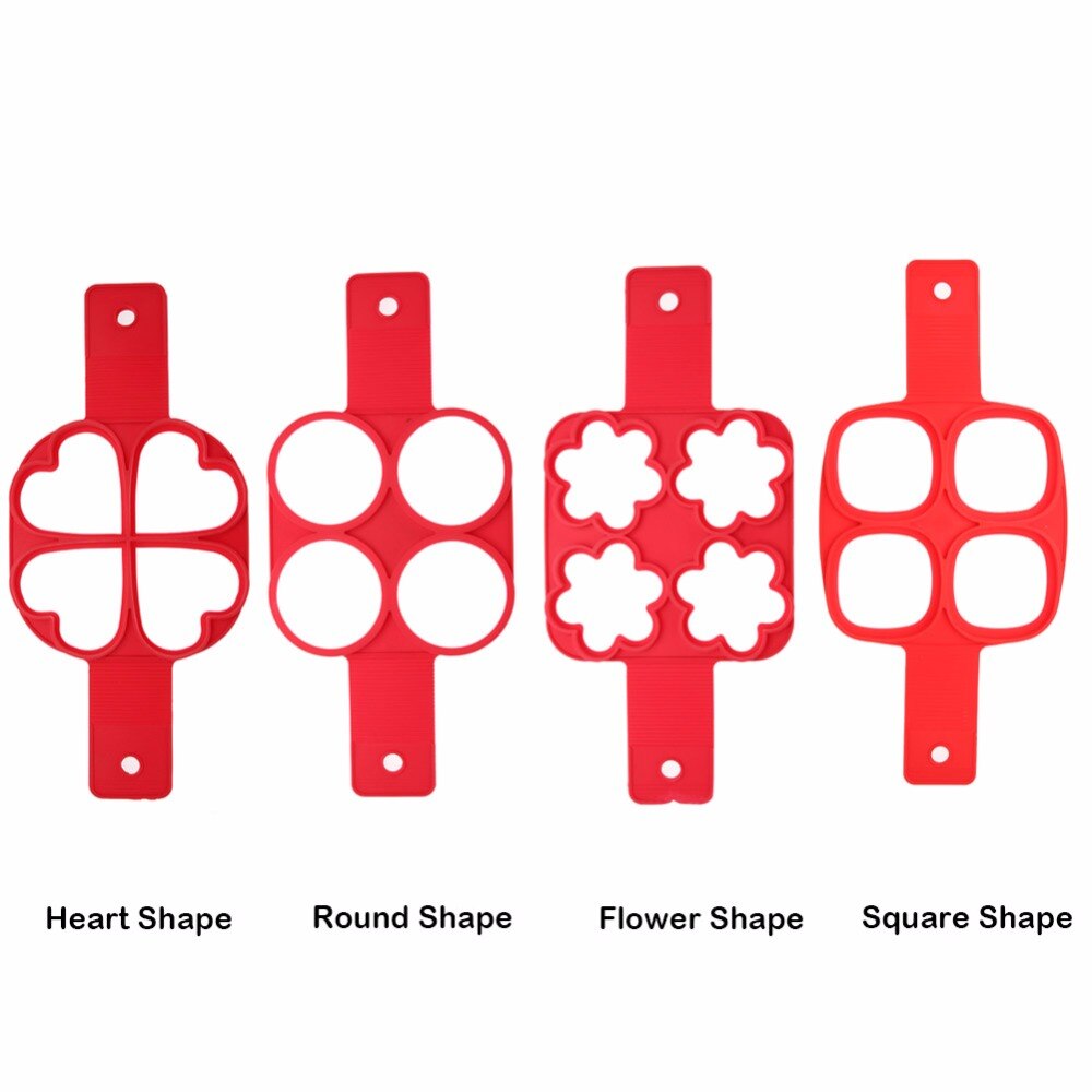 Æggekoger pande køkken bage tilbehør vend æg form pandekage maker nonstick madlavningsværktøj rundt hjerte pandekage maker