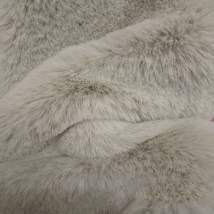 1400 Gram Van Konijnenbont, Wol-Achtige Kleding Stof, Herfst En Winter Kunstmatige Bont Stof: Grijs