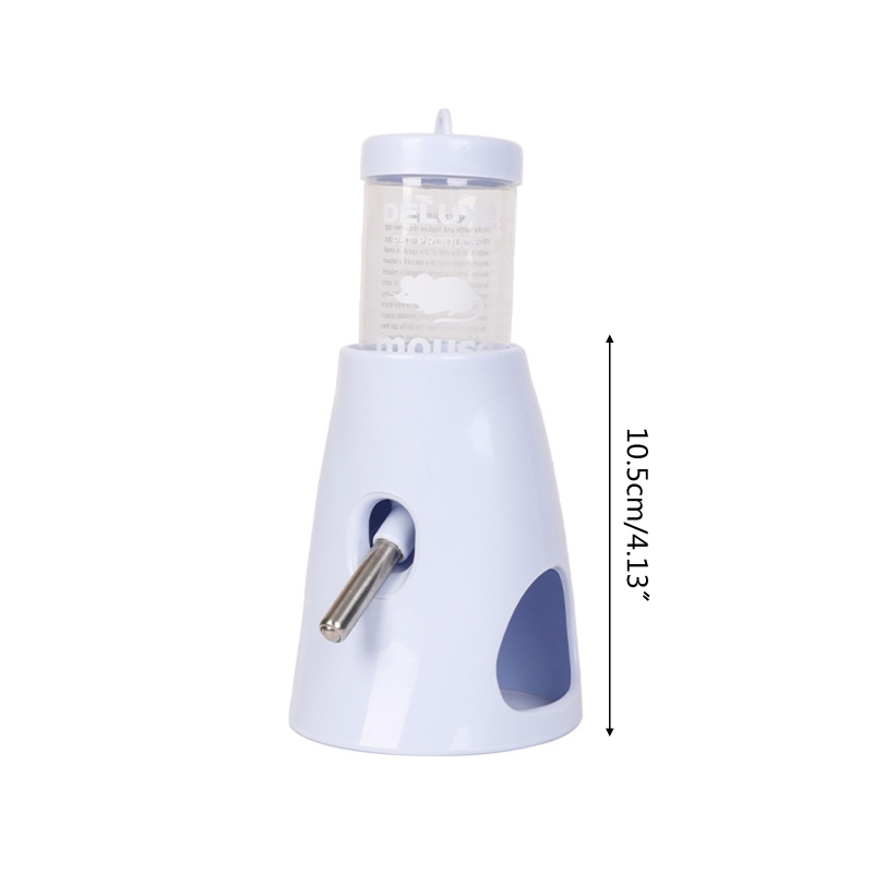 Kleine Ebene Kunststoff Wasser Flasche mit Ständer Halfter 2,7 unzen Kein Tropf Waterer für Hamster Guinea Schwein Kaninchen für Glas Panzer