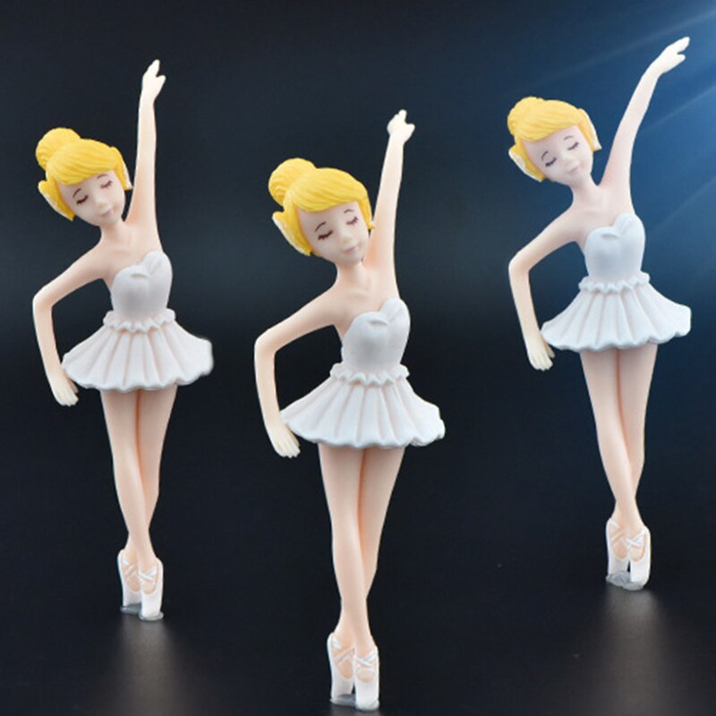 Dansen Ballet Meisje Fairy Miniaturen Beeldje Ornamenten Sleutelhanger Poppenhuis Accessoires