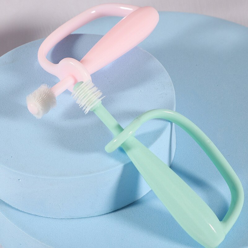 Spazzolino da denti per bambini spazzolino da denti per bambini con manico grande spazzola morbida di sicurezza per bambini igiene orale spazzole per denti articoli per bambini