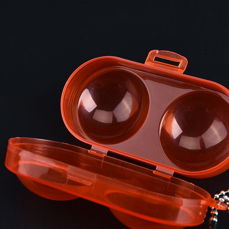 Table Tennis Container Box Portable Plastic Storage Case for 2 Ping-Pong Balls