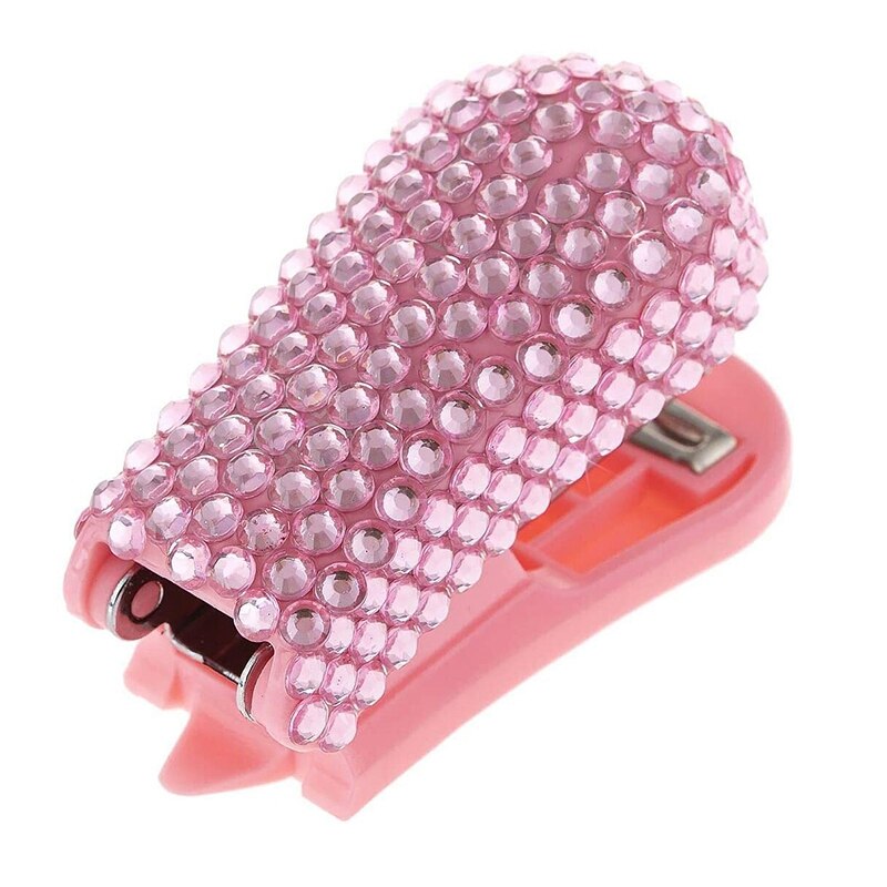 Mini Stapler Diamond-Encrusted Mini Stapler Sticker Small Stapler Pink Stapler Office Stationery Student Supplies