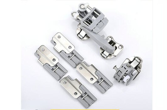 20Kg Wardrobe Closet Sliding Bi-fold Folding Door Roller Bottom Wheel Swing Hinge Fitting: Gold