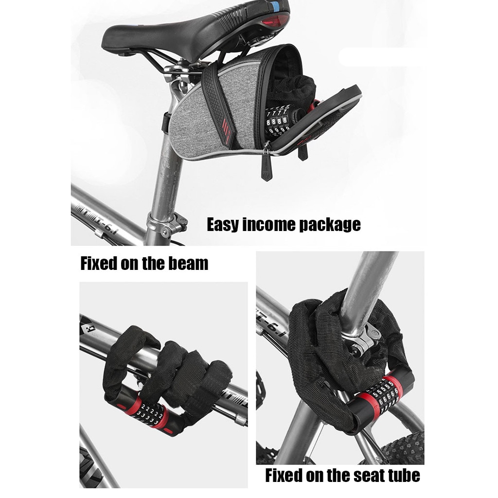 Bike Bicycle Lock Cable 5 Digital Heavy Duty Bike Combination Chain Padlock Ultra-light Portable Lock Bicycle Safety Stable #j4s