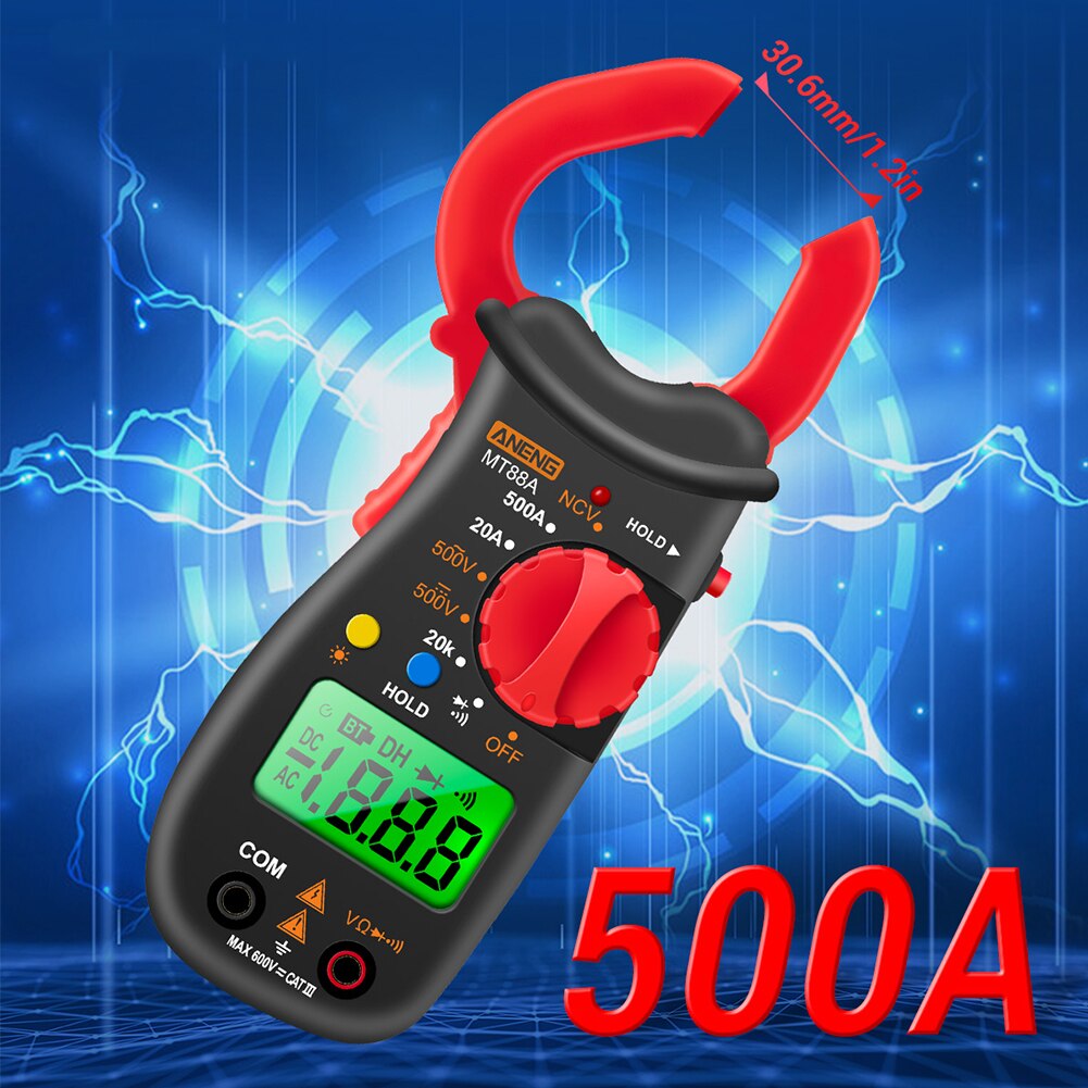 NCV Test HD vert affichage données tenir courant tension Portable outil de mesure multifonction 1999 comptes numérique pince multimètre