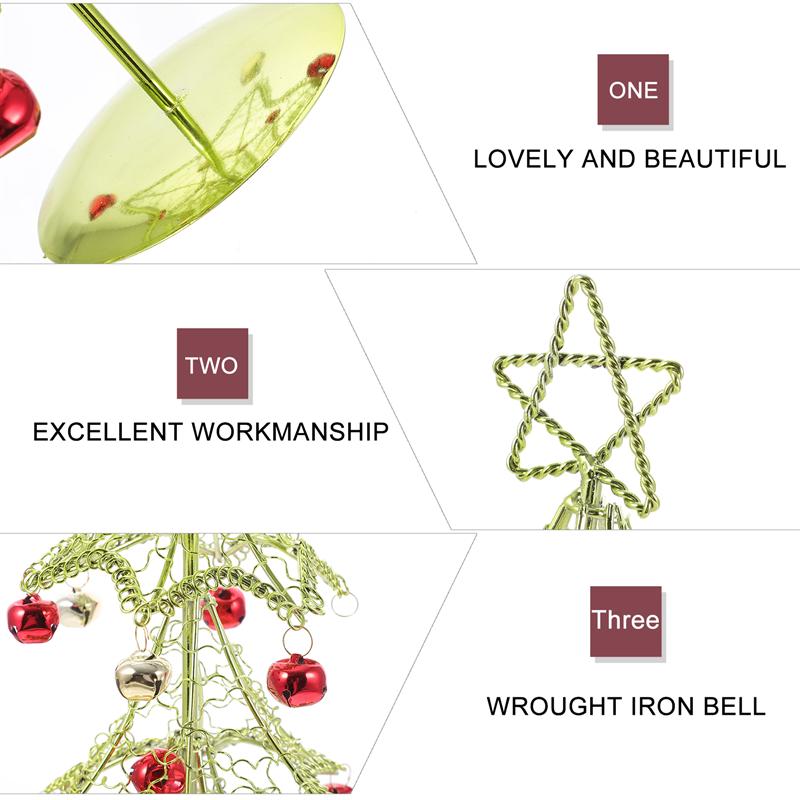 Christmas Tree Iron Art Desktop Xmas Tree Home Hotel Shopping Mall Decor