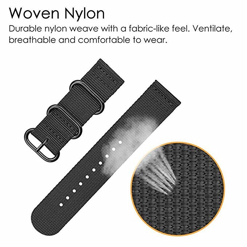 Horloge Band 22Mm Nylon Canvas Strap Voor Huawei Gt 2 GT2 Pro 2E Horloge Riem Vervangingen Honor Magic 1 2 46Mm Horloge Heren Riem
