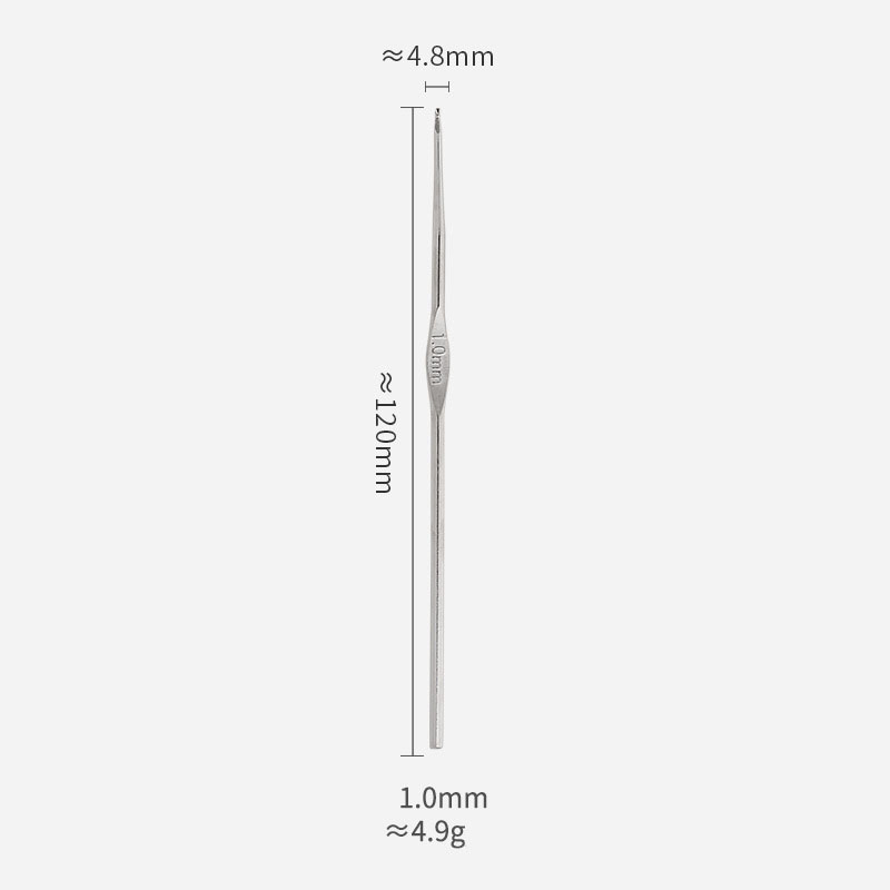 Crochets à tête unique en métal, taille 0.5mm-1.9mm, tissage de fil, artisanat, dentelle, laine, outil de besoin de CROCHET pour tricoter et accessoires: Marron