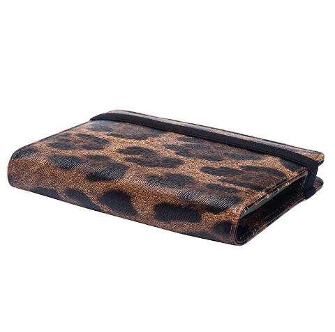 Brown Leopard complex passport cover with bandage waterproof passport holder Built in RFID Blocking Protect personal information: Default Title