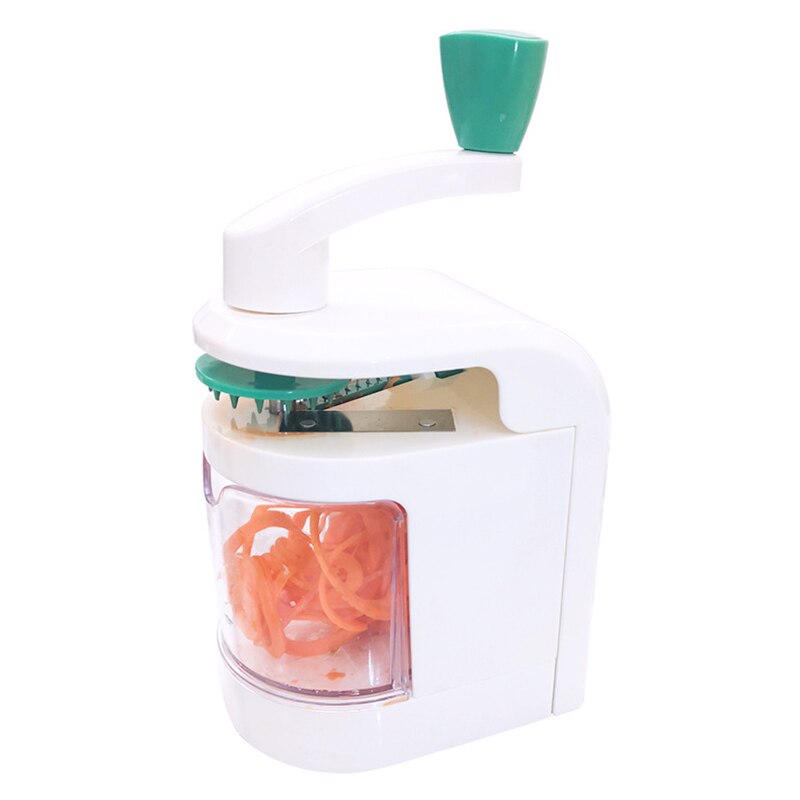 4 In1 Salad Artifact Wringer Rotating Hand Cutter Spiral Grater Multifunctional Kitchen Mandoline Slicer