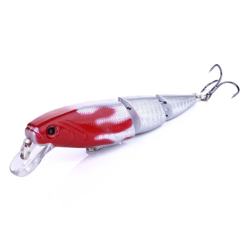 110mm/14.7g Multi Section 3D Bionic Bait Lifelike Artificial Fishing Lures Colorful Plastic Hard Bait Fish Accessories