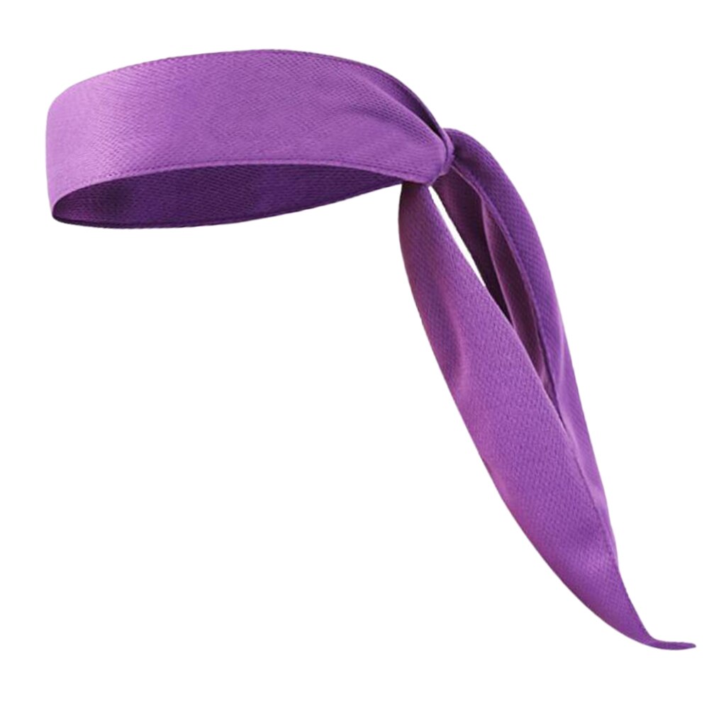 Tennis Zweetband Piraat Hoofdband Sport Zweetband Fitness Gym Haar Band Strap: purple