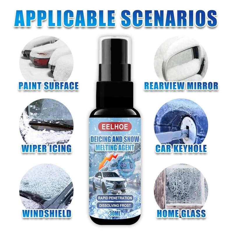 30Ml Auto Removal De-Icing-Agent Multifunctionele Voorruit Ontdooien Smelten Auto Ice Glas Remover Tool Deicing M2F8