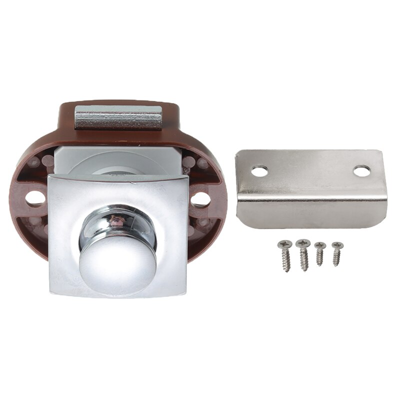 Universele Camper Auto Push Lock Rv Caravan Boot Thuis Kast Deurknop Diameter 20Mm Motor Mini Knop Sloten Lade klink: D