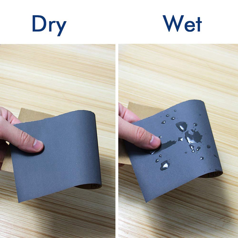 56Pcs Wet Dry Sandpaper 120 To 5000 Grit Assortment Abrasive Paper Sheets for Automotive Sanding