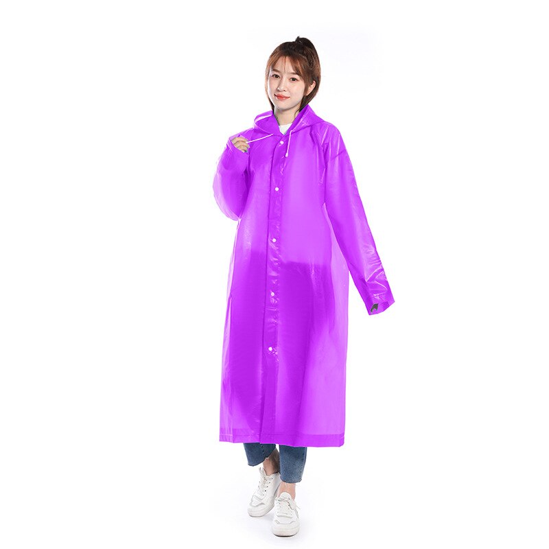 UNIQUEBELLA Chubasquero Transparente De Viaje Para Mujer - Impermeable De EVA Reutilizable Y Ligero (Talla XL)
