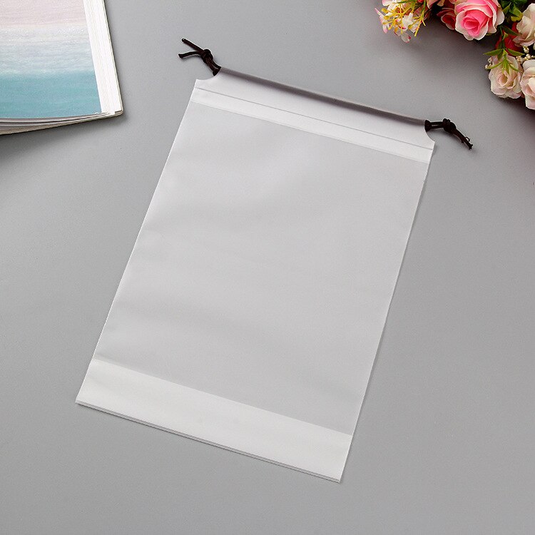 ETya 1 pièces PVC cordon voyage serviette de toilette cosmétique maquillage sac organisateur ensemble pochette femmes sous-vêtement en tissu sac