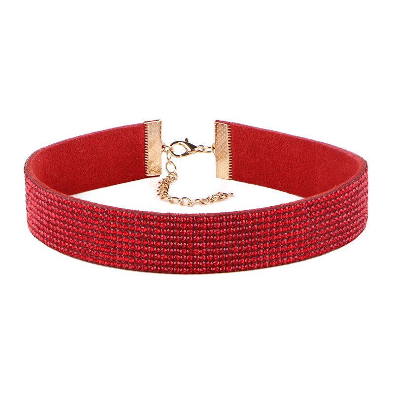 Moda cor cheia strass gargantilha colar para mulher colar de declaração personalize punk colares gargantilha jóias presente feminino