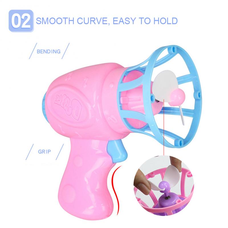 3IN1 Bubble Blower Machine Toy Kids Soap Water Bubble Gun Blower Summer Outdoor For Party And DIY