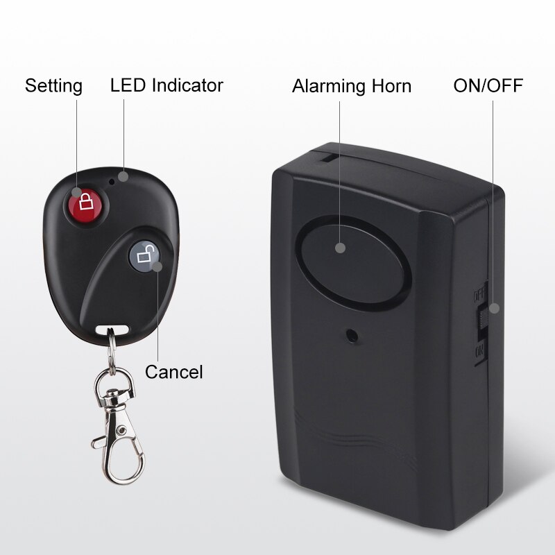 9v motorsykkel tyverisikring alarm 120db trådløs alarm dør moto sensor detektor alarm motorsykkel alarmer fjernkontroll
