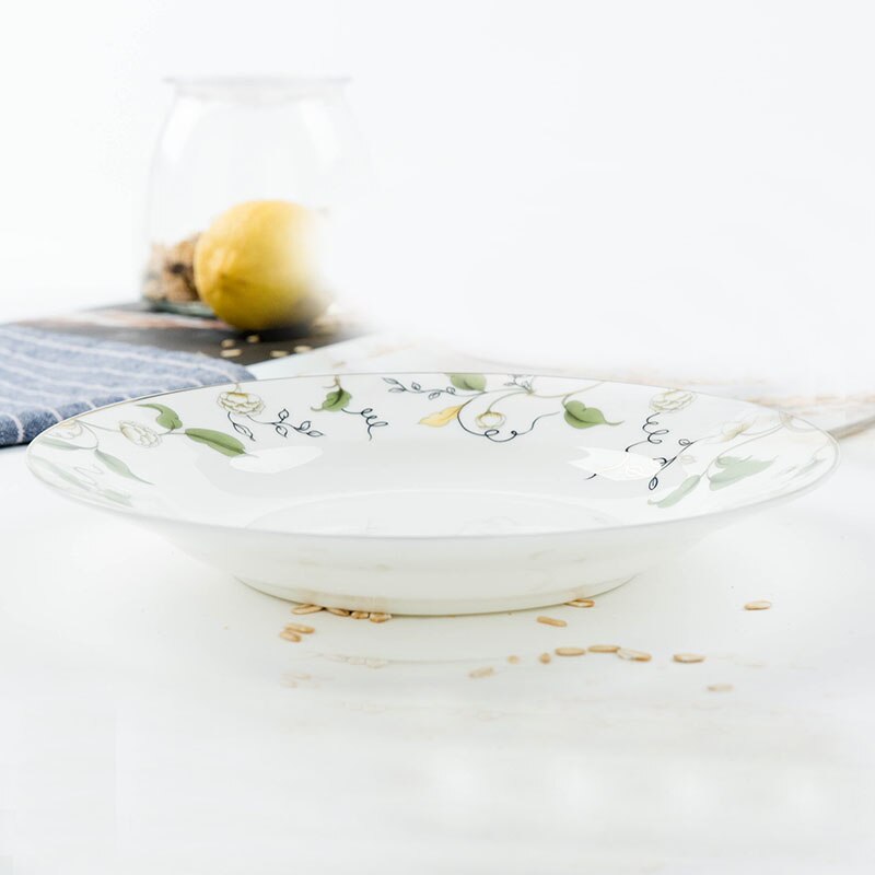 8 inch plate China cake plate cake fruit plate Ceramic steak plate: see chart3