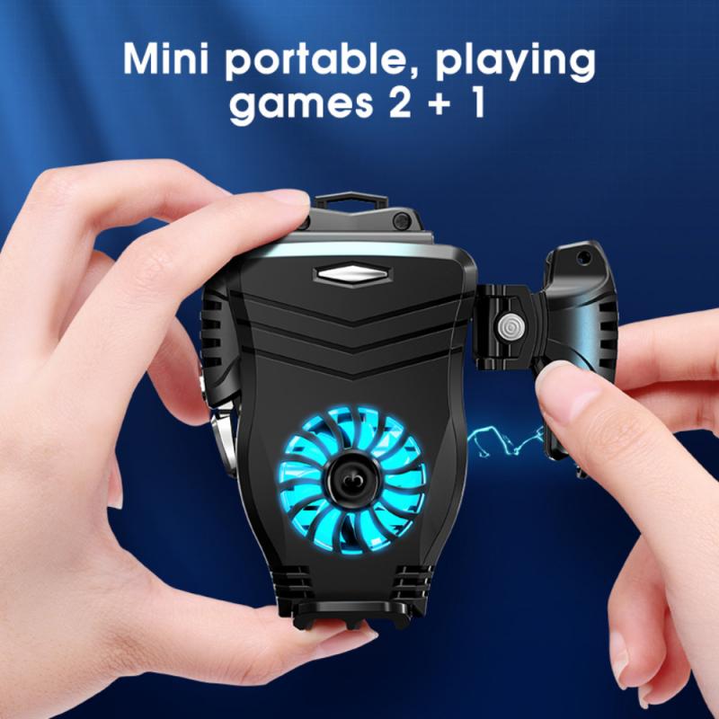 Universal Mobile Phone Radiator Gaming Phone Cooler Adjustable Portable Fan Holder Heat Sink For iPhone Samsung Phone Cooler