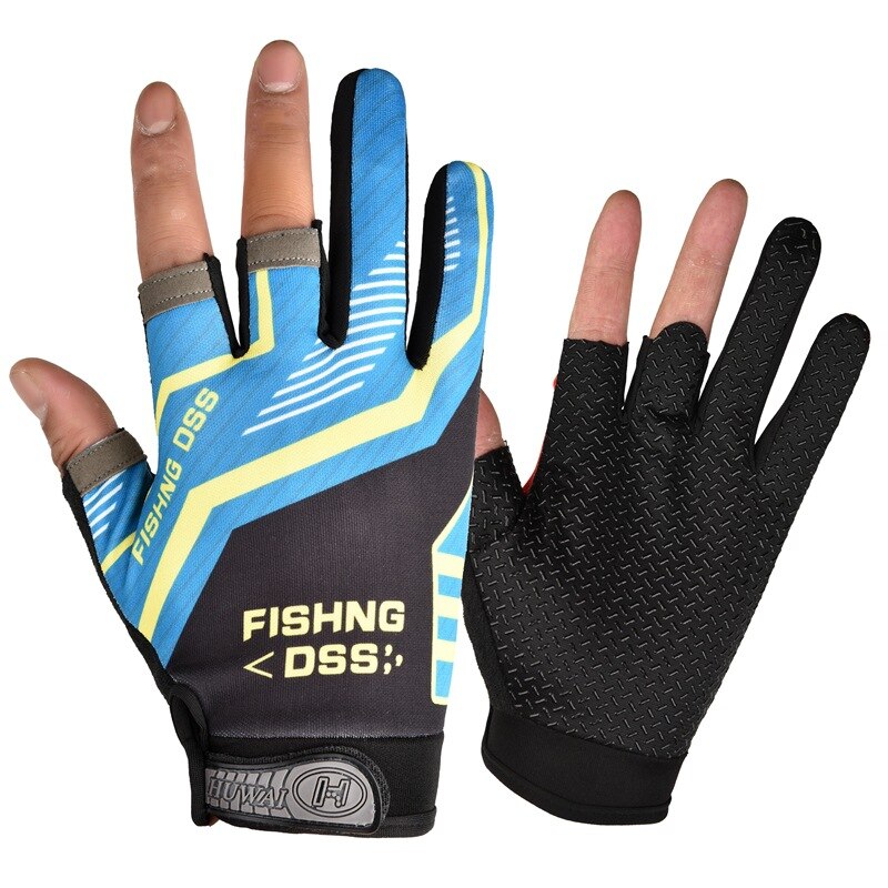 Guantes de pesca en hielo para hombre y mujer, guante sin dedos para pescar en hielo, con señuelo, aparejos de carpa, accesorios de ropa, guante deportivo cálido para exteriores, invierno,: Gris
