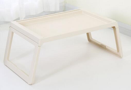 Multifunktionelt foldbart bærbart skrivebord bærbart seng tablet pc skrivebord: Beige