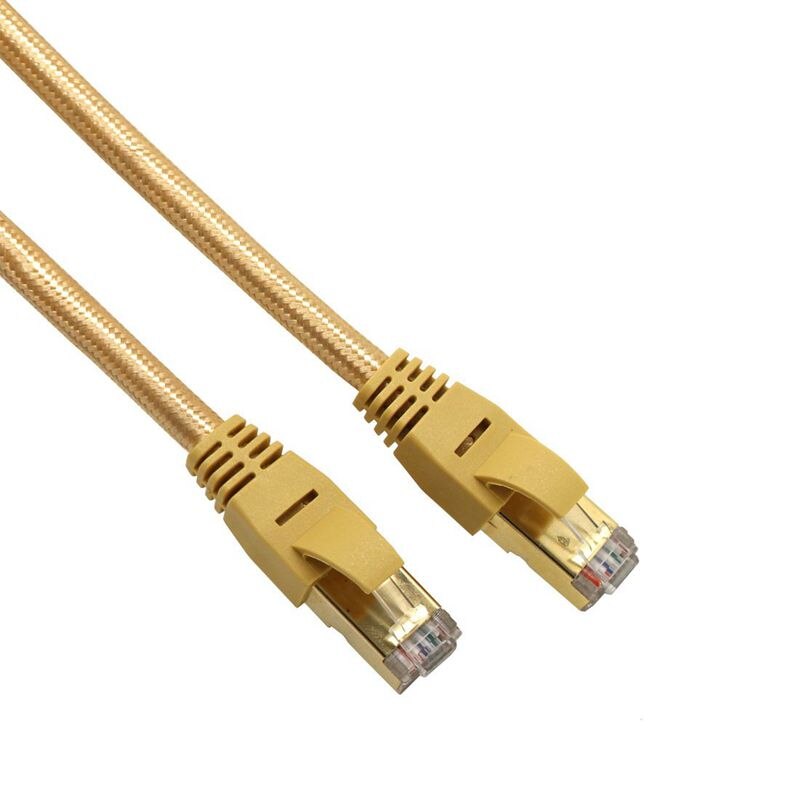 -Ethernet Cable Cat7 Networking Cord Patch Cable RJ45 10 Gigabit 600Mhz Lan Wire Cable STP for Modem, Router, PC, Mac, Laptop